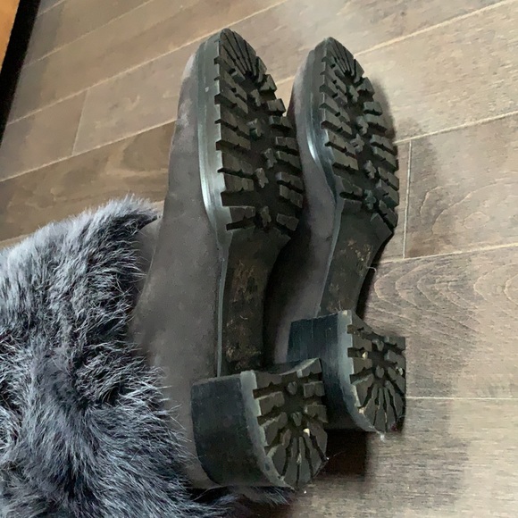 STUART WEITZMAN Blizzard Fur Shearling Cuff Gray - Picture 5 of 14